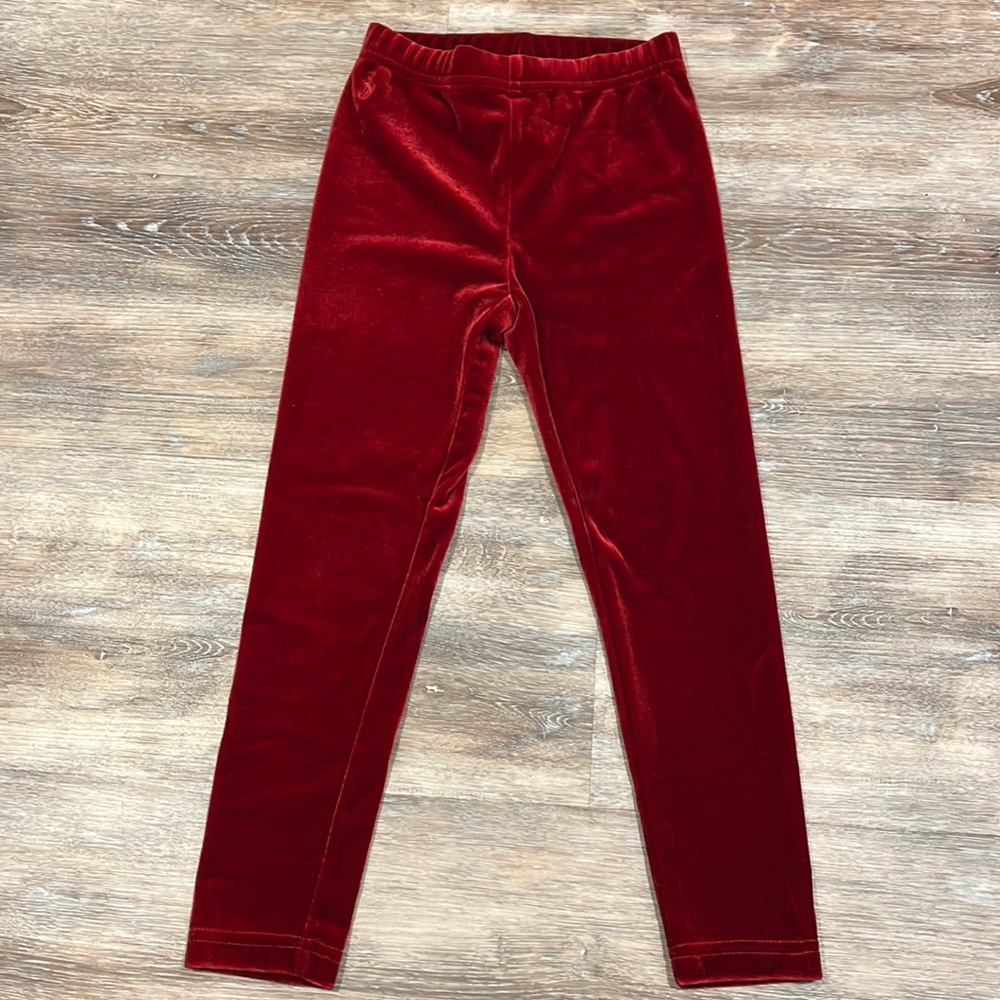 Ralph Lauren Girls velour leggings, size 5